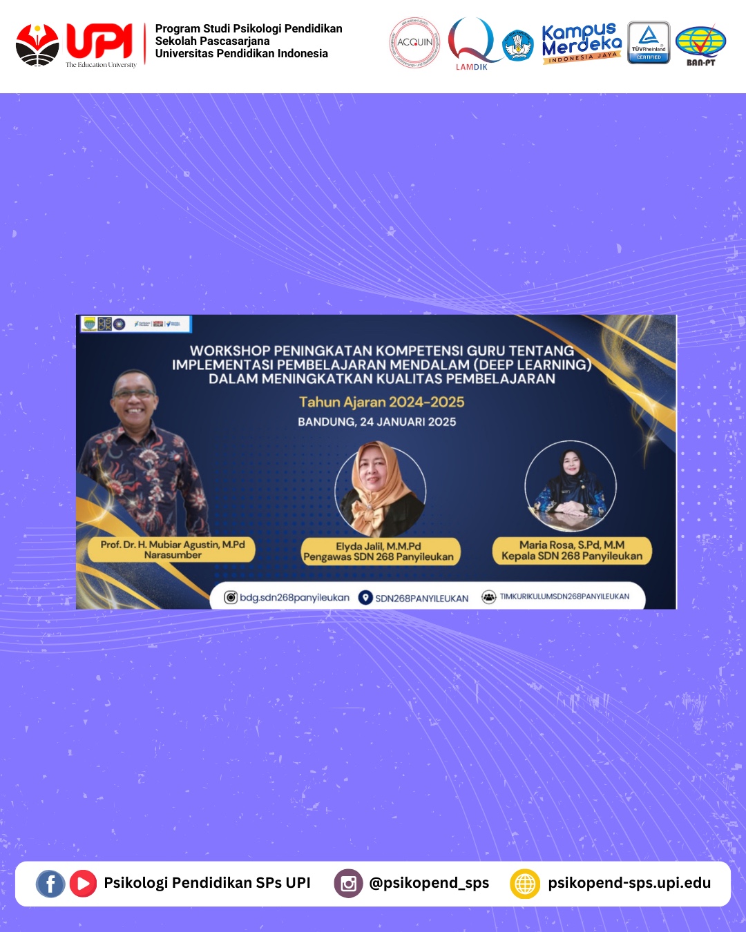 Workshop Peningkatan Kompetensi Guru: Implementasi Pembelajaran Mendalam (Deep Learning)