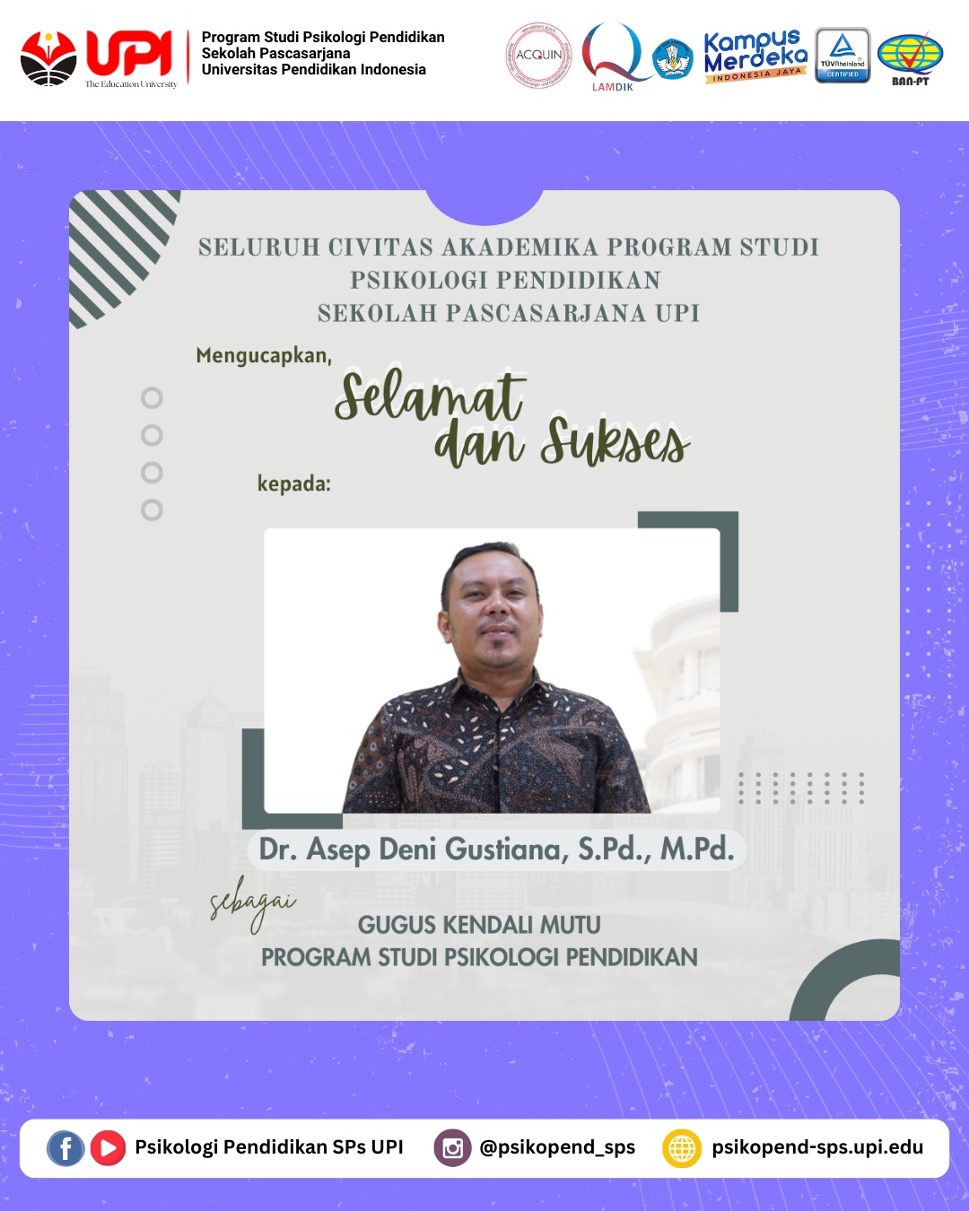Ucapan Selamat & Sukses