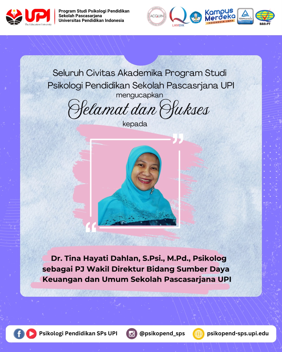 Ucapan Selamat & Sukses